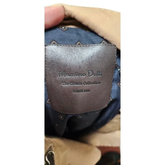 Massimo Dutti Women’s Trench Coat With Belt Brown Size M - Picture 13 of 16